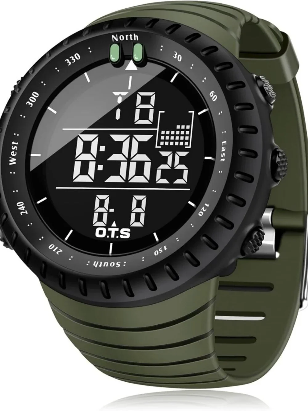 Men's Waterproof Digital Sports Watch | Tactical LED Backlight Timepiece